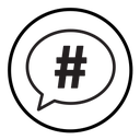 Hashtag icon