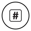 Hashtag icon