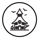 Haunted house icon