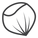 Hazelnut Black Outline icon