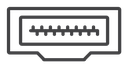 HDMI Black Outline icon