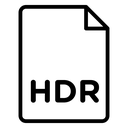 HDR image file extension icon