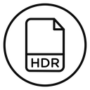 HDR image file extension icon