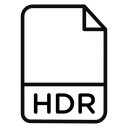 HDR image file extension icon