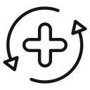 Health recovery icon