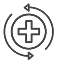 Health recovery icon