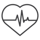 Heart Pulse Line icon