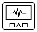 Heart Rate Monitor black outline icon