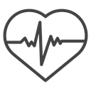 Heartbeat Pulse Line icon
