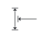 Height and width 3 icon