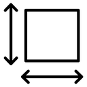 Height and width icon