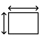Height and width icon