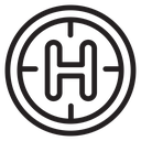 Helicopter helipad icon