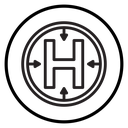 Helicopter helipad icon