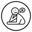 Helpless Human Head Down icon