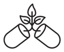 Herb eco capsule icon