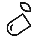 Herb eco capsule icon