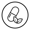 Herbal capsule icon