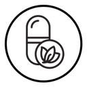 Herbal capsule icon