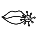 Herpes virus icon