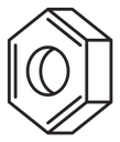 Hex nut icon
