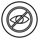 Hide icon