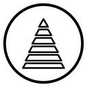 Hierarchy pyramid icon