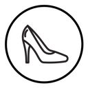 High heel shoes icon