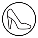 High heel shoes icon