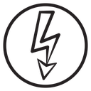 High voltage icon