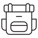 Hiking backpack icon
