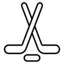 Hockey Black Outline icon