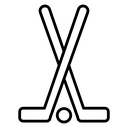 Hockey Black Outline icon