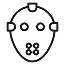 Hockey mask icon