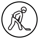 Hockey player icon