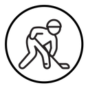 Hockey player icon