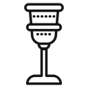 Holy chalice Black Outline icon