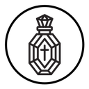 Holy water bottle icon