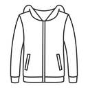 Hoodie jacket icon