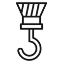 Hook Black Outline icon