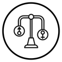 Hormone imbalance Black Outline icon