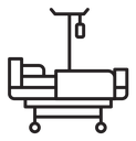Hospital bed icon