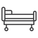 Hospital bed 2 3 icon
