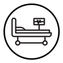 Hospital bed icon