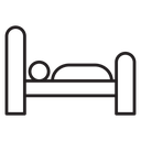 Hospital bed icon