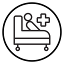 Hospital bed icon