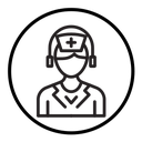Hospital receptionist icon