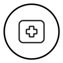Hospital sign icon