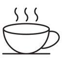Hot coffee cup icon