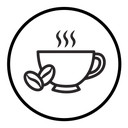 Hot coffee cup icon